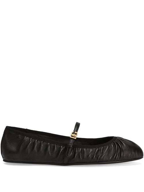 Leather ballerinas DOLCE&GABBANA | CB0257AD1378B956